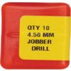 Jobber Drill, 4.5mm, Normal Helix, High Speed Steel, Bright thumbnail-2