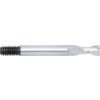 Short Slot Drill, 6mm, 2fl, Threaded Shank, High Speed Steel, Bright thumbnail-0