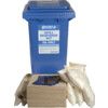 Oil Spill Kit, 120L Absorbent Capacity Per Kit, 95 x 47 x 54cm, Wheeled Bin thumbnail-0