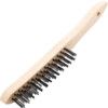 3-ROW WIRE SCRATCH BRUSH - PLAIN BACK thumbnail-0