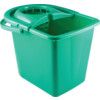 15ltr Plastic Mop Bucket Green thumbnail-1