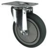 Light Duty/Medium Duty, Castor, 75mm, Unbraked, Swivel, Top Plate, Thermoplastic, Grey thumbnail-0