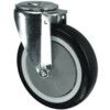 Light Duty/Medium Duty, Castor, 125mm, Unbraked, Swivel, Bolt Hole, Polyurethane, Black thumbnail-0