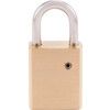 Keyed Padlock, Keyed Different, Brass, Gold, 38mm Width, Weatherproof thumbnail-2