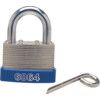 Combination Padlock, Steel, Silver, 46mm Width, Weatherproof thumbnail-0