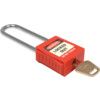 Lockout Keyed Padlock, Keyed Different, Nylon, Red, 20mm Width, Weatherproof thumbnail-0