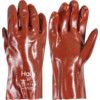 Mechanical Hazard Gloves, Red, Jersey Liner, PVC Coating, EN388: 2003, 4, 1, 1, 1, Size 11in. thumbnail-0