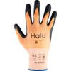 Cut Resistant Gloves, 13 Gauge Cut B, Size 8, Black & Orange, Nitrile Foam Palm, EN388: 2016 thumbnail-1