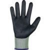 Cut Resistant Gloves, 13 Gauge Cut D, Size 7, Black & Green, Nitrile Foam Palm, EN388: 2016 thumbnail-2