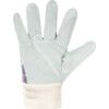 Mechanical Hazard Gloves, Blue/Grey, Cotton Liner, Leather Coating, EN388: 2016, 3, 1, 4, 3, X, Size 10 thumbnail-2