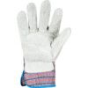 Mechanical Hazard Gloves, Blue/Grey, Cotton Liner, Leather Coating, EN388: 2016, 3, 1, 4, 3, X, Size 10 thumbnail-2