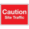 General Construction Site Traffic Rigid PVC Sign - 600 x 450mm thumbnail-0