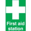 First Aid Station Rigid PVC Sign 148mm x 210mm thumbnail-0