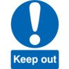 Keep Out Vinyl Sign 297 x 420mm thumbnail-0