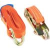 4.5m x 25mm, Load Strap-Double Hook (Two Part), 800kg Load Capacity, Orange, 2-Piece thumbnail-0