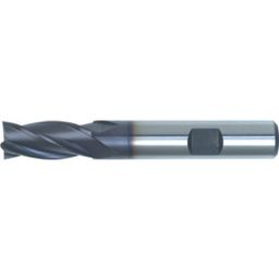 Series 09 HSS-Co 8% Weldon Shank Multi Flute End Mills - TiALN Coated - Metric thumbnail-0