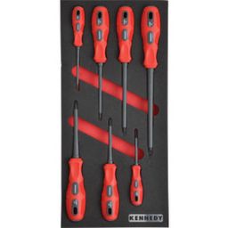 7 Piece 1000V Dual Grip VDE Screwdriver Set in Tool Control 1/3 Width Foam Inlay.
 thumbnail-0