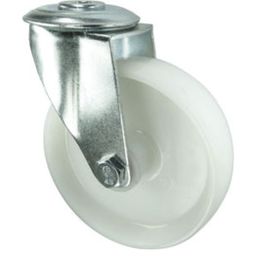 Pressed Steel Castors, Medium Duty, Nylon Wheel thumbnail-2