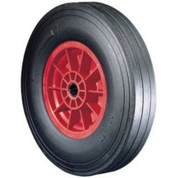 Wide Cushion Rubber Tyred Wheels with Polypropylene Centre thumbnail-0