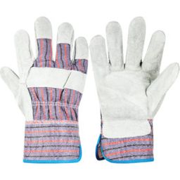 Mechanical Handling Gloves, Blue & Grey thumbnail-0