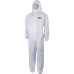 Disposable Hooded Coverall, Dual Type 5 & 6, White thumbnail-0