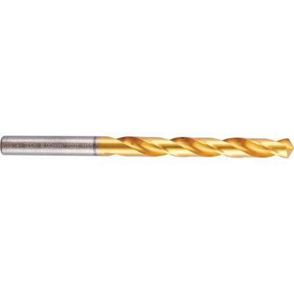 Jobber Drill, 8mm, Normal Helix, High Speed Steel, TiN