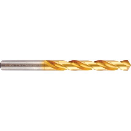 Jobber Drill, 10.5mm, Normal Helix, High Speed Steel, TiN