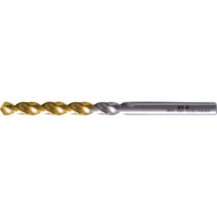 Jobber Drill, 2mm, High Helix, Cobalt High Speed Steel, TiN-Tipped