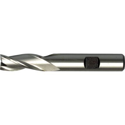 6, Regular, Slot Drill, 14mm, 3fl, Weldon Flat Shank, Cobalt High Speed Steel, Uncoated