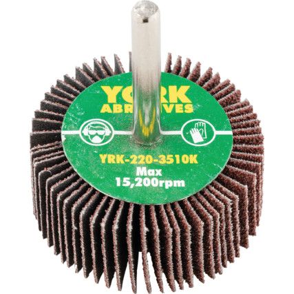 Flap Wheel, 50 x 20mm, P60, Aluminium Oxide, 6mm Shank