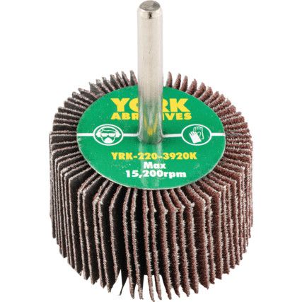 Flap Wheel, 50 x 30mm, P80, Aluminium Oxide, 6mm Shank