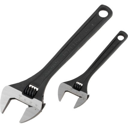 Adjustable Spanner Set, Steel, Set Of 2