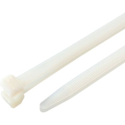 Cable Ties, Natural, 12.7x580mm (Pk-100)