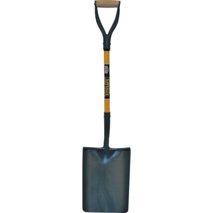 Taper Mouth Shovel, Carbon Steel, D-Grip, 1000mm