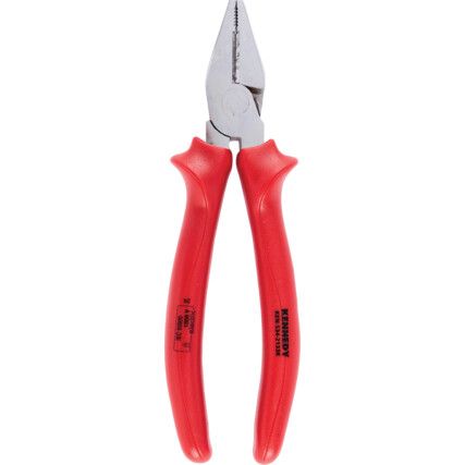 COMBINATION PLIERS COMFORT GRIP INSULATED RED POWER 205mm