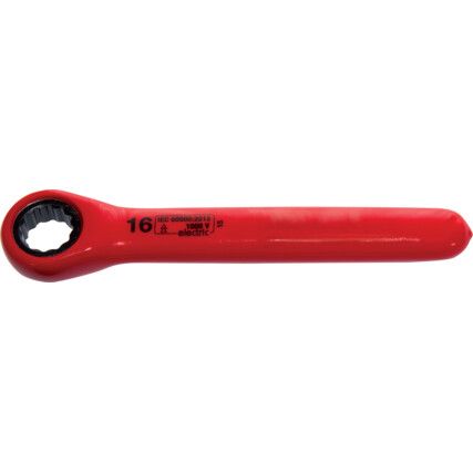 16MM INSULATED RATCHET RING SPANNER DOUBLE TRIANGLE 1000 V