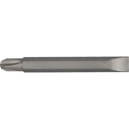 Screwdriver Bit, 4.5/No.1, Phillips/Slotted, 1/4" Hex