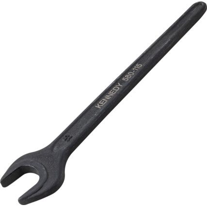 Metric Open Ended Spanner, Single End, Vanadium Steel, 15mm