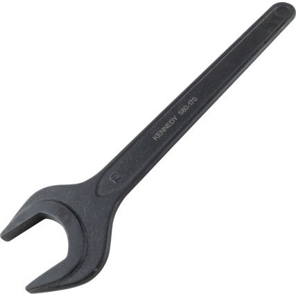 Metric Open Ended Spanner, Single End, Vanadium Steel, 70mm