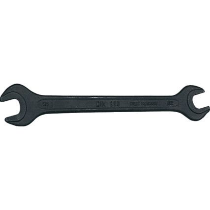 Metric Open Ended Spanner, Double End, Vanadium Steel, 75mm x 80mm