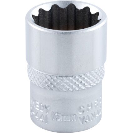 1/4in. Drive,  Bi-Hexagon Socket, 4mm,  Metric,  12 Point