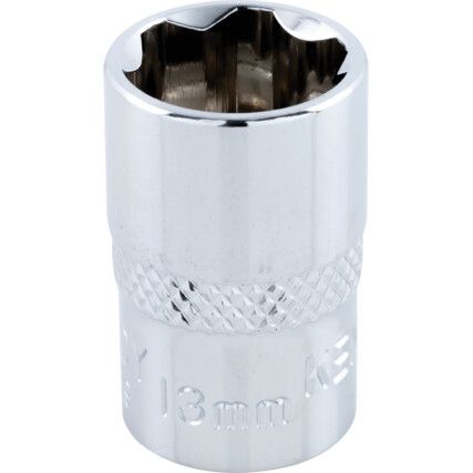 3/8in. Drive,  KenGrip Socket, 13mm,  Metric,  6 Point