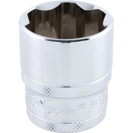 1/2in. Drive,  KenGrip Socket, 30mm,  Metric,  6 Point