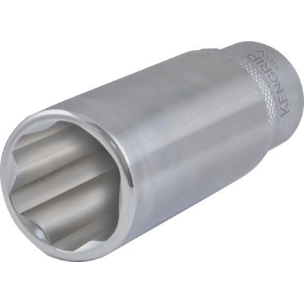 3/8in. Drive,  KenGrip Socket, 8mm,  Metric,  6 Point