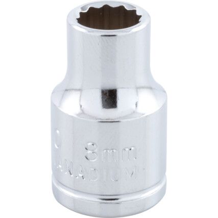 3/8in. Drive,  Bi-Hexagon Socket, 1/4in. A/F,  Imperial,  12 Point