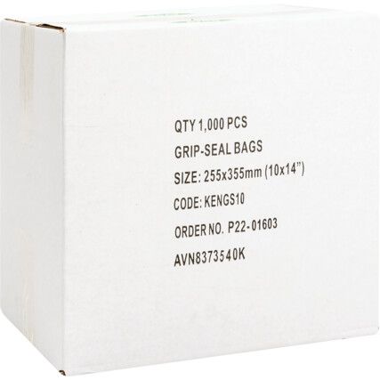 10"x14" Plain Grip seal Bags, PK-1000