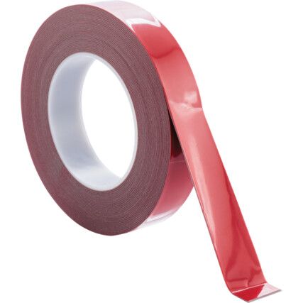 Double Sided Tape, Foam, Grey, 25mm x 10m