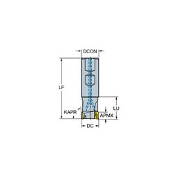 R390 CoroMillⓇ 390 Square Shoulder Milling Cutter - Weldon  thumbnail-0