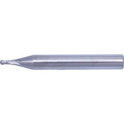 Series 53 Carbide 2 Flute Plain Shank Short Series Ball Nosed Slot Drills - Uncoated - Metric  thumbnail-0