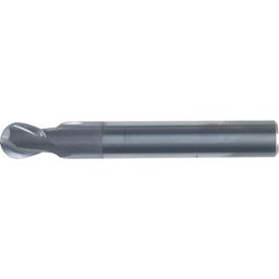 Series 53 Carbide 2 Flute Plain Shank Ball Nosed Short Series Slot Drills  - TiCN Coated - Metric  thumbnail-0